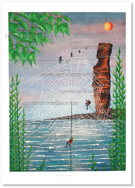 Buy Original Art Works from leading Contemporary Artist Stephen E Wise - Artwork Title : New Route